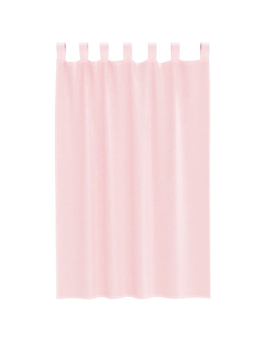 Tende in Voile con Passanti 2 pz Rosa Chiaro 140x175 cm