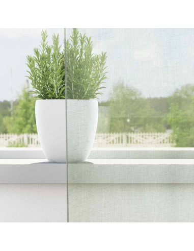 Tende in Voile con Passanti 2 pz Grigio Chiaro 140x140 cm