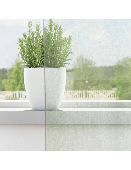 Tende in Voile con Passanti 2 pz Grigio Chiaro 140x140 cm