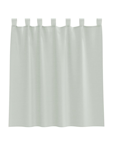 Tende in Voile con Passanti 2 pz Grigio Chiaro 140x140 cm