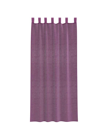 Tende in Voile con Tasche per Aste 2 pz Viola