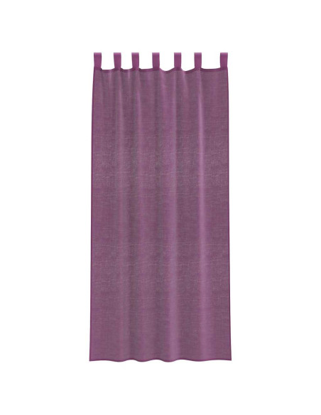 Tende in Voile con Tasche per Aste 2 pz Viola