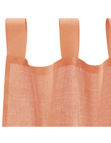 Tende in Voile con Tasche per Aste 2 pz Terracotta