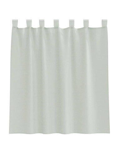 Tende in Voile con Tasche per Aste 2 pz Grigio Chiaro