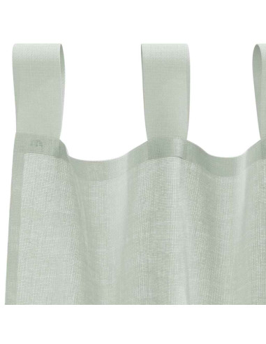 Tende in Voile con Tasche per Aste 2 pz Grigio Chiaro