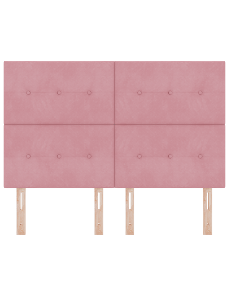 Testata LED  Rosa 80 cm Velluto