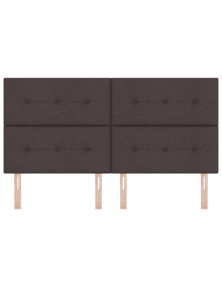 Testata LED Marrone Scuro 90 cm Tessuto