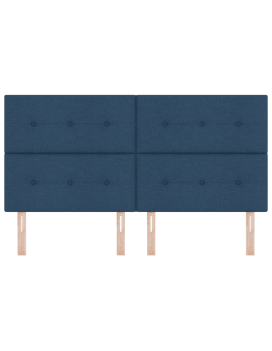 Testiera LED con luci a strisce a LED Blu 180 cm Poliestere