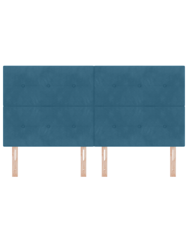 Testiera LED con luci a strisce a LED Blu 180 cm Poliestere