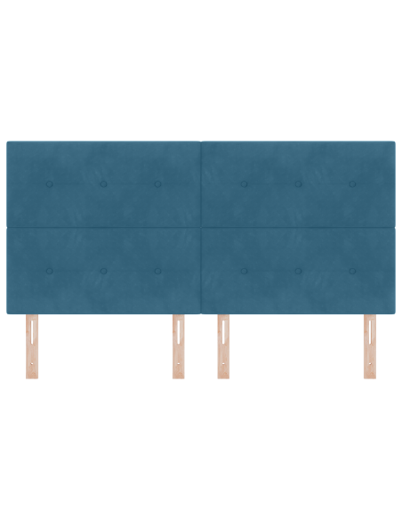 Testiera LED con luci a strisce a LED Blu 180 cm Poliestere