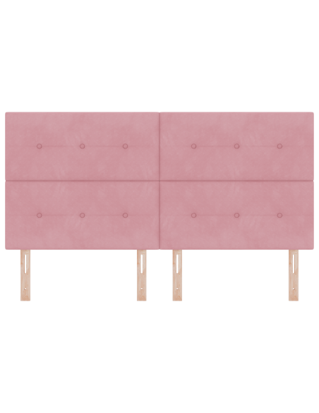 Testiera LED  Rosa 90 cm Velluto