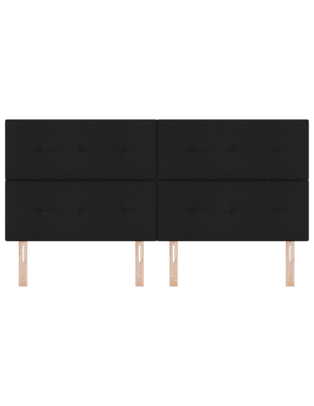 Testata LED Nera 100 cm in Tessuto