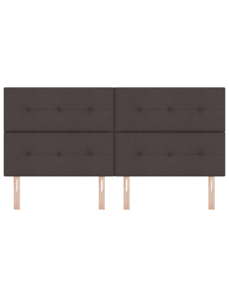 Testata LED  Marrone Scuro 100 cm Tessuto