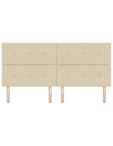 Testiera LED con luci a strisce a LED Crema 200 cm Poliestere