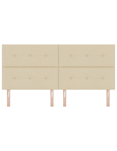 Testiera LED con luci a strisce a LED Crema 200 cm Poliestere