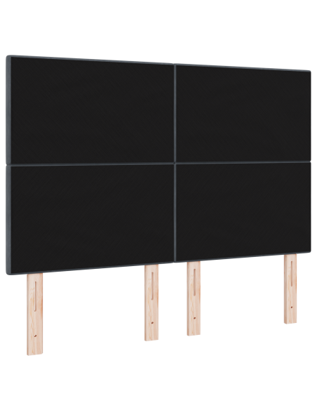 Testiera LED  Grigio scuro 80 cm Velluto