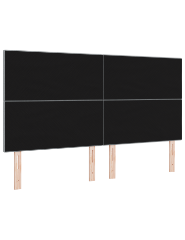 Testiera LED con testiera Grigio chiaro 180 cm Poliestere