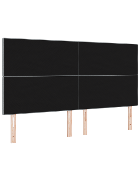 Testiera LED con testiera Grigio chiaro 180 cm Poliestere