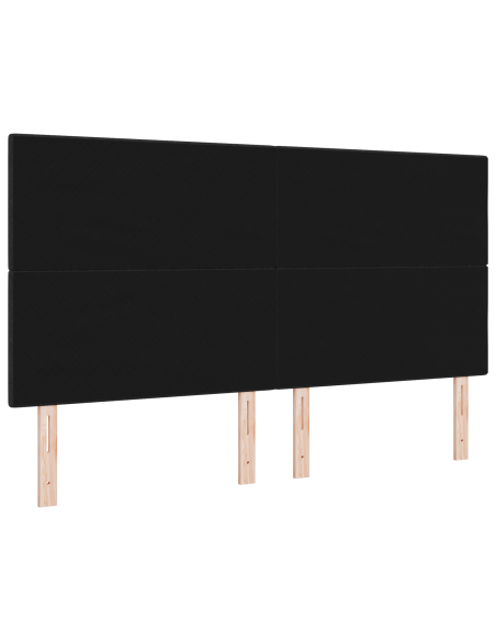 Testata LED  Nera 90 cm in Tessuto