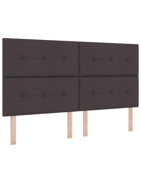 Testata LED Marrone Scuro 90 cm Tessuto