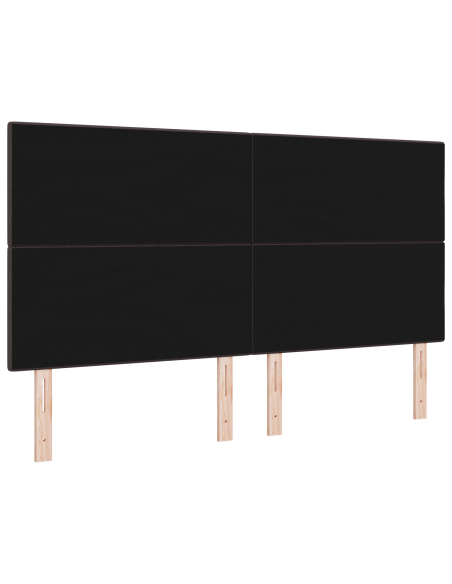 Testata LED Marrone Scuro 90 cm Tessuto
