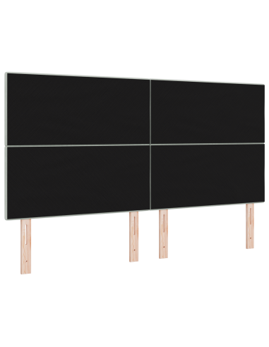 Testiera LED con testiera Grigio chiaro 180 cm Poliestere