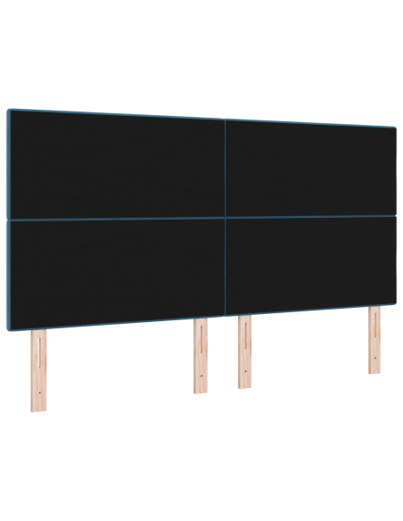 Testiera LED  Blu Scuro 90 cm Velluto