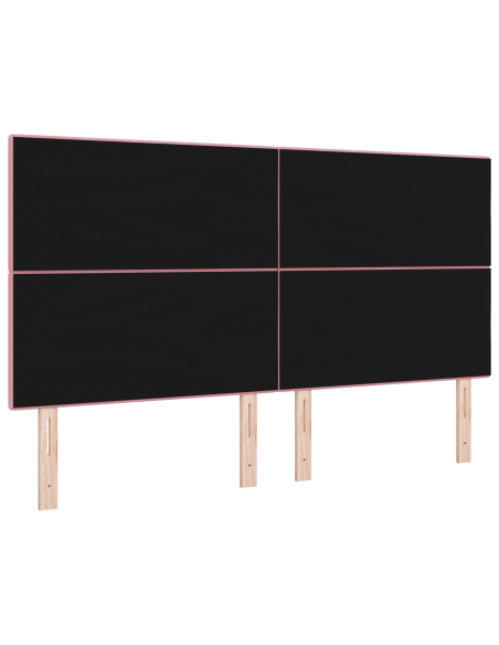 Testiera LED  Rosa 90 cm Velluto