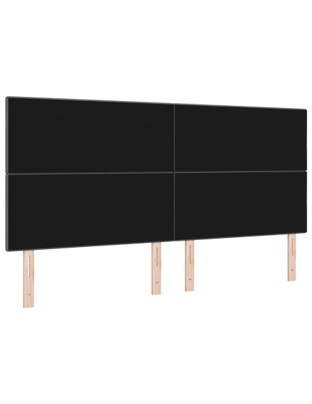 Testata LED Grigio Scuro 100 cm in Tessuto
