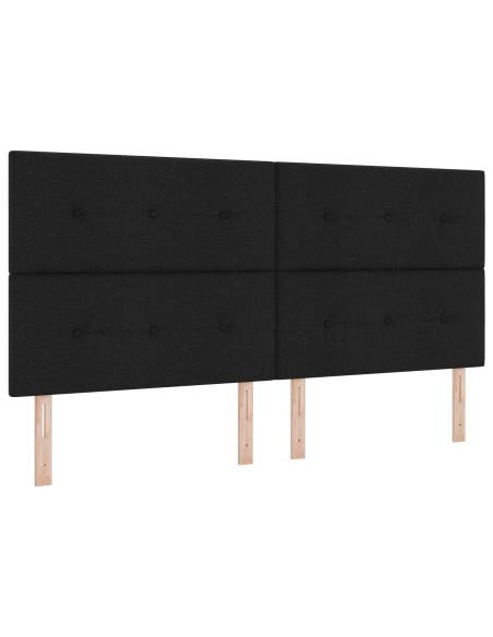 Testata LED Nera 100 cm in Tessuto