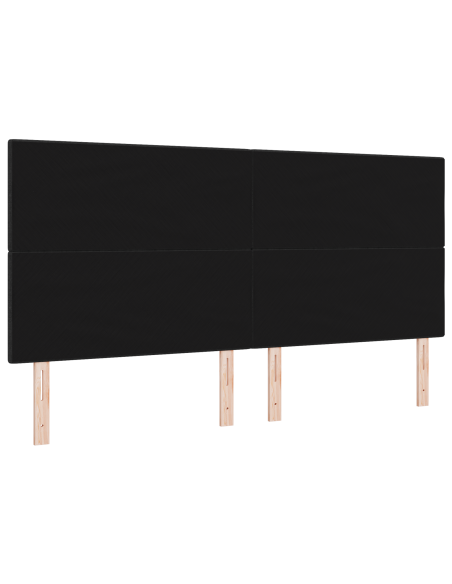 Testata LED Nera 100 cm in Tessuto