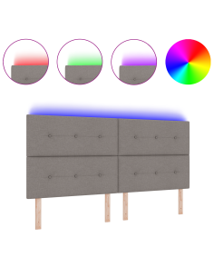 Testiera LED con luci a strisce a LED Talpa 200 cm Poliestere 2