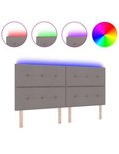 Testiera LED con luci a strisce a LED Talpa 200 cm Poliestere