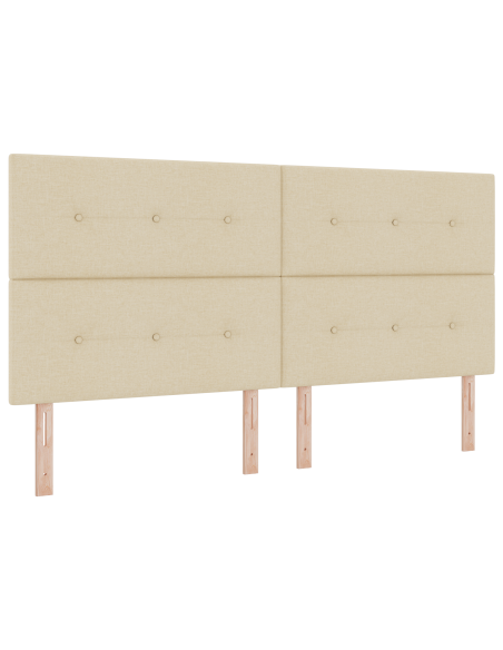 Testiera LED con luci a strisce a LED Crema 200 cm Poliestere