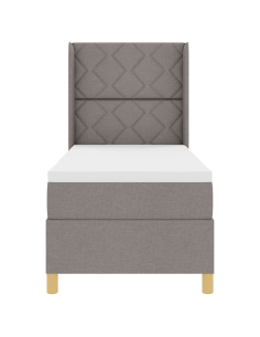 Letto a molle con materasso Talpa 140 x 200 cm Tessuto 2