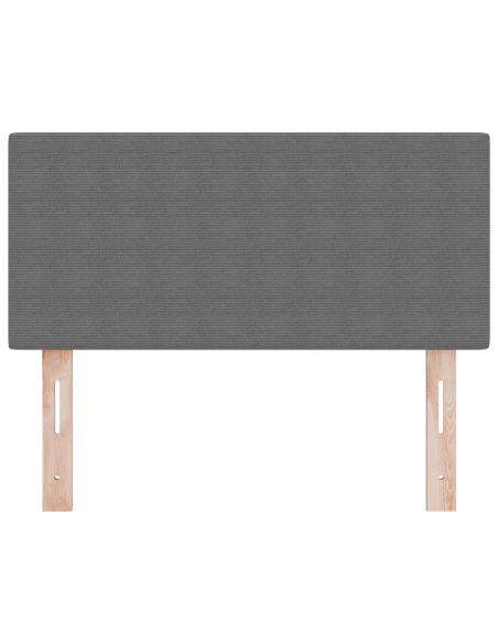 Testata LED Design Semplice Grigia Chiara 90 cm in Tessuto Vellutato