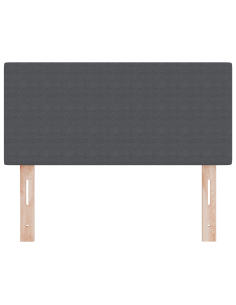 Testiera LED con testiera Grigio scuro 90 cm Poliestere