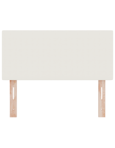 Testiera LED con luci a strisce a LED Crema 90 cm Poliestere