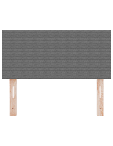 Testiera LED con testiera Grigio chiaro 100 cm Poliestere