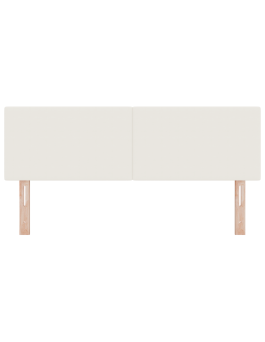 Testiera LED con luci a strisce a LED Crema 144 cm Poliestere