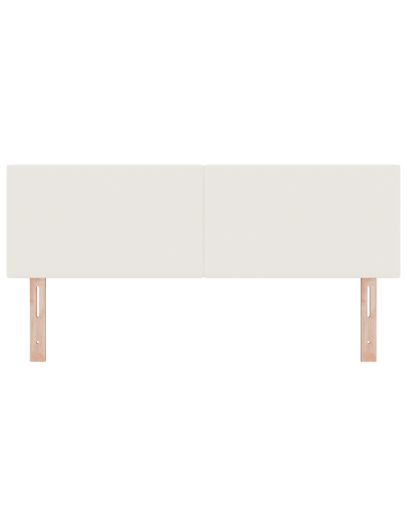 Testata LED  Design Semplice Crema 72 cm in Tessuto Corduroy