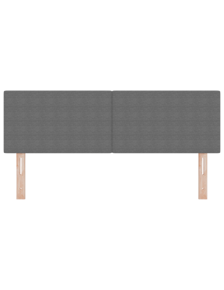 Testata LED Design Semplice Grigio Chiaro 80 cm Tessuto Pannoso