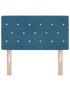 Testiera LED con testiera Blu Scuro 80 cm Poliestere