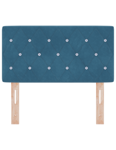 Testiera LED con testiera Blu Scuro 80 cm Poliestere