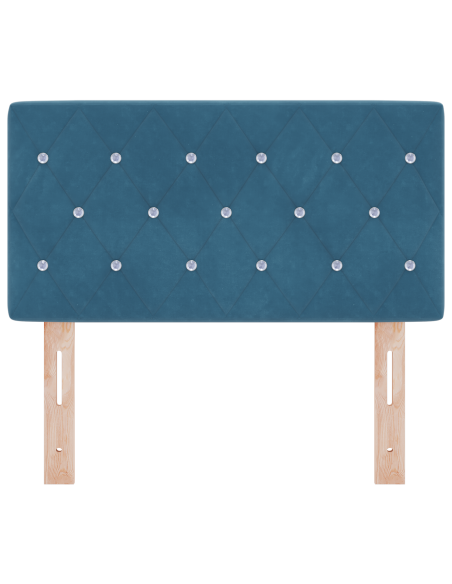 Testiera LED con testiera Blu Scuro 80 cm Poliestere