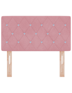 Testiera LED con luci a strisce a LED Rosa 80 cm Poliestere