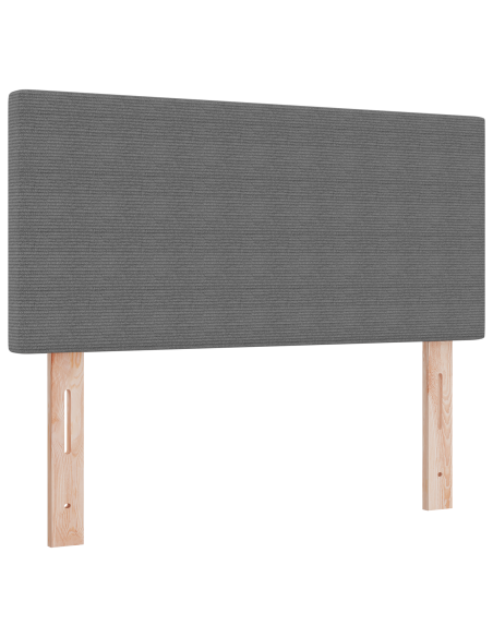Testata LED Design Semplice Grigia Chiara 90 cm in Tessuto Vellutato
