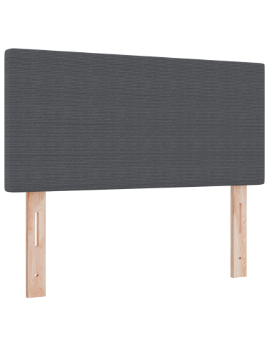 Testiera LED con testiera Grigio scuro 90 cm Poliestere