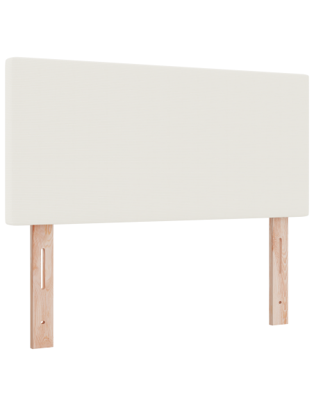 Testata LED  Design Semplice Crema 90 cm in Tessuto Cordonetto