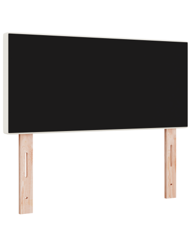 Testiera LED con luci a strisce a LED Crema 90 cm Poliestere